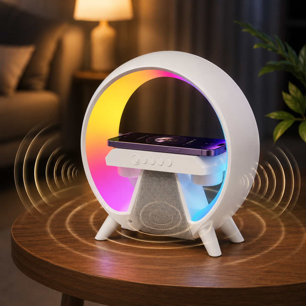 Wireless Charging Speaker Lamp