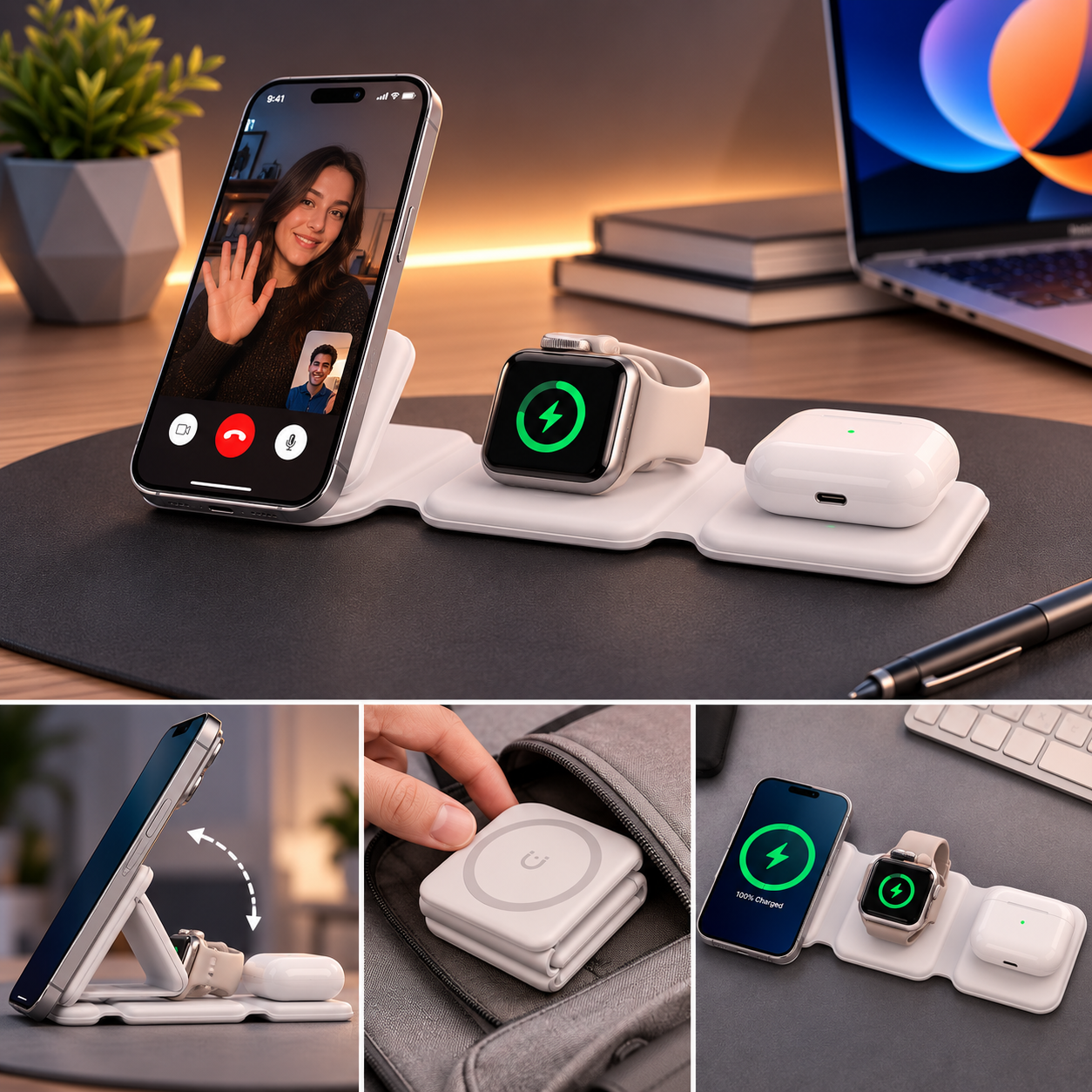 3-in-1 Wireless Charging Station