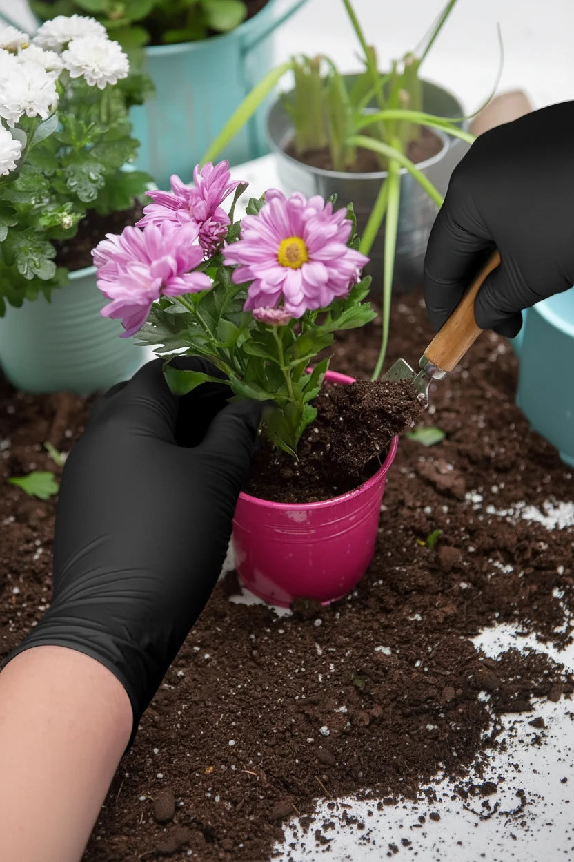 Disposable protective gloves