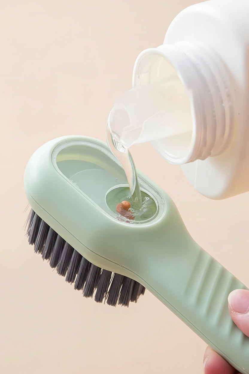 Liquid Dispensing Cleaning Brush